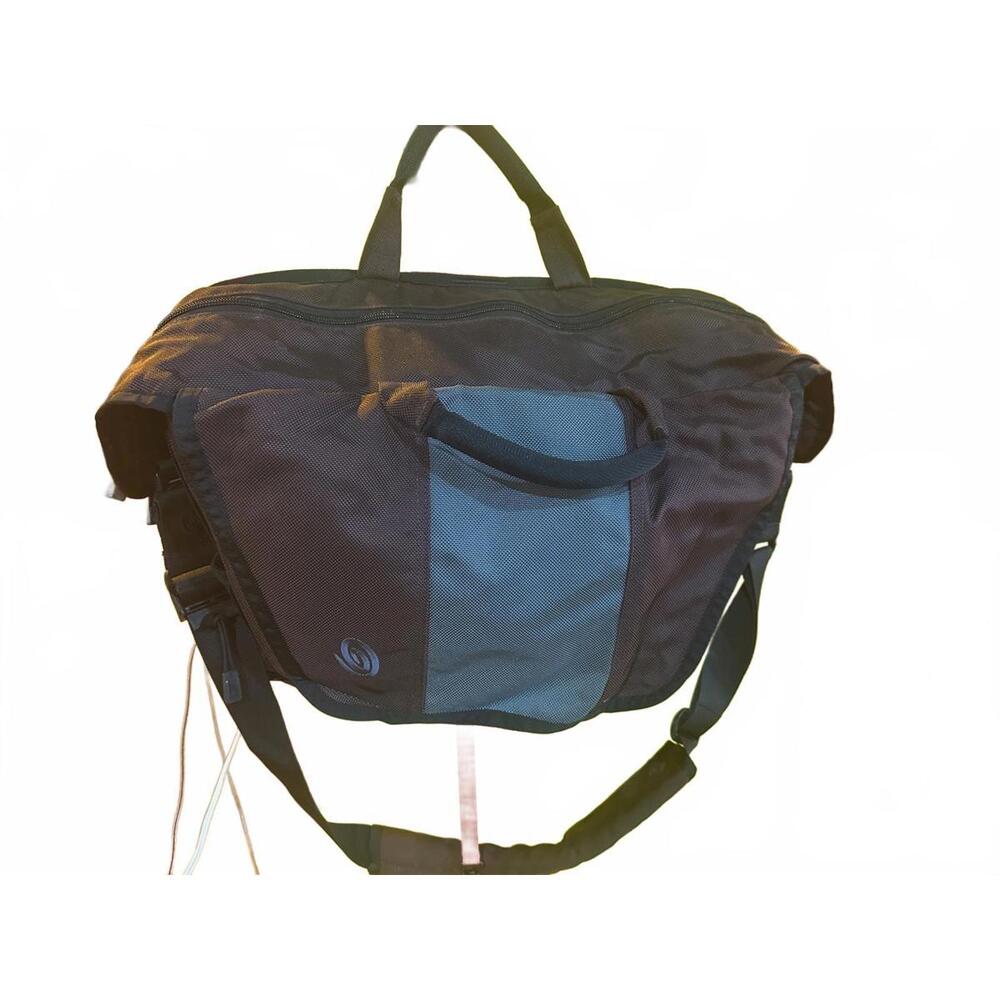 Timbuk2 Classic Messenger Bag – Medium – Tri-Color Black/Blue/Grey